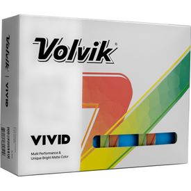 Vivid Matte Blue Logo Overrun Golf Balls